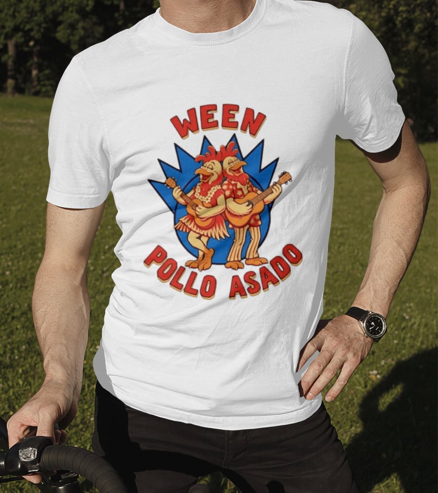 Ween Pollo Asado Chicken Band Alternative Rock Duo Guitars T-Shirt