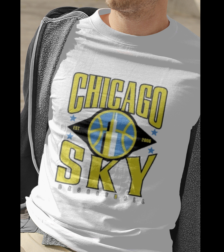 Chicago Sky Est 2006 Basketball Skyline WNBA T-Shirt