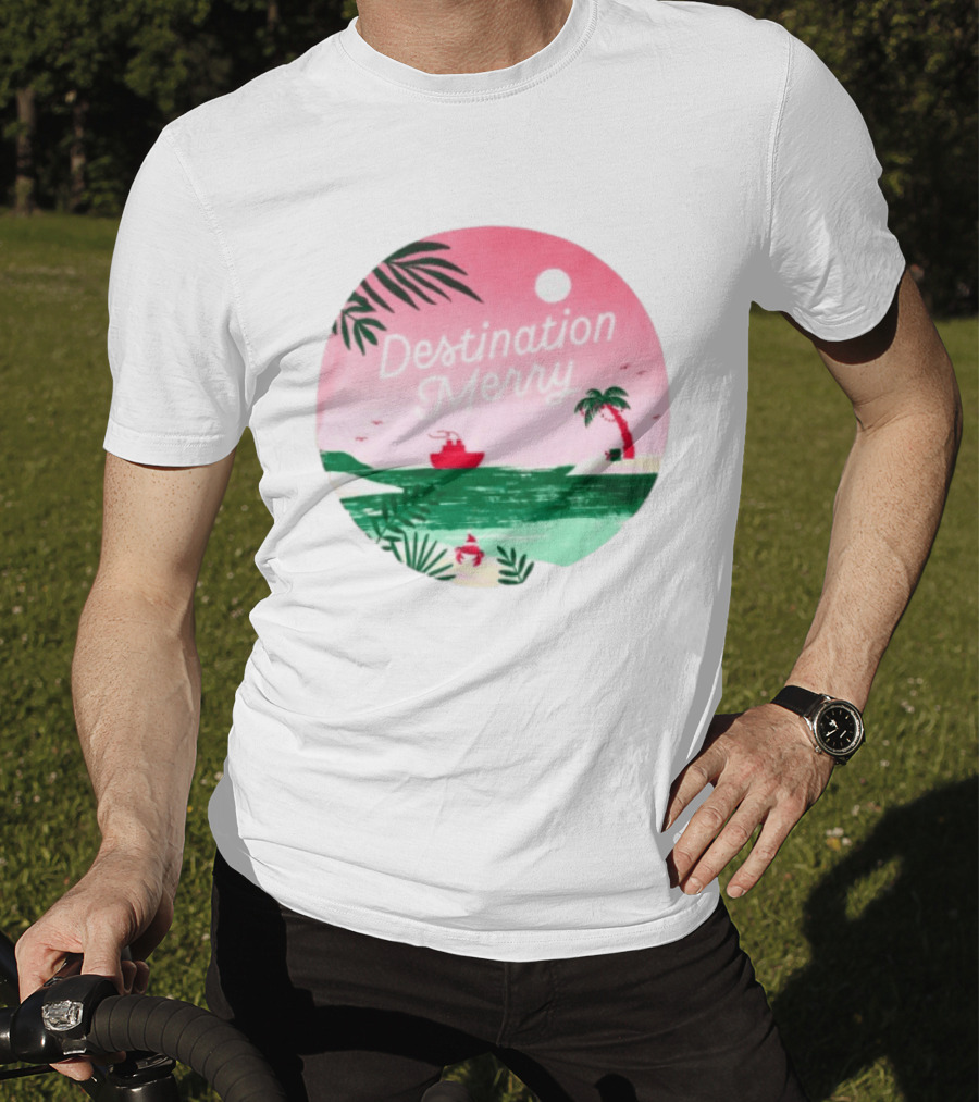 Hallmark Christmas Cruise 2026 Destination Merry White Tropical Getaway T-Shirt