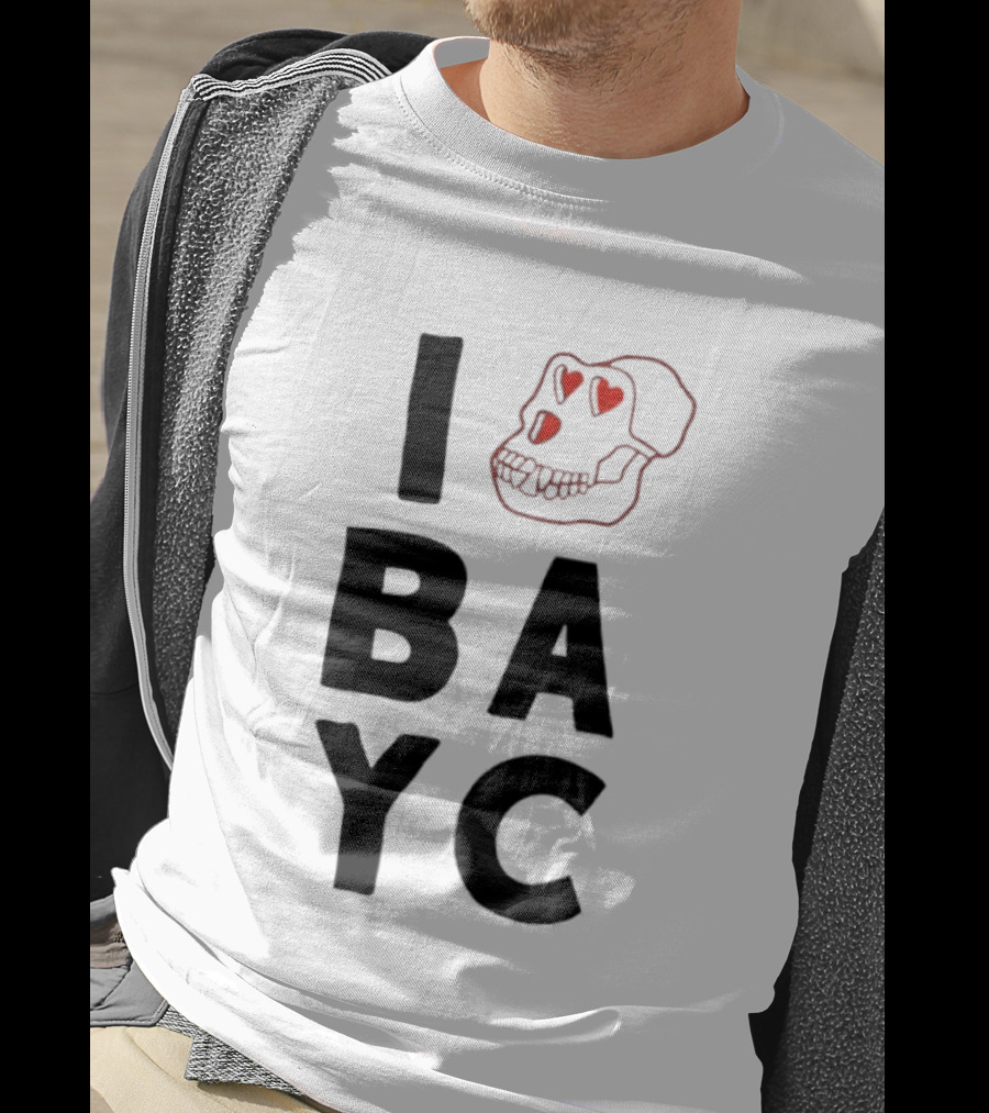I Love BAYC I Heart Bored Ape Yacht Club NFT Crypto T-Shirt