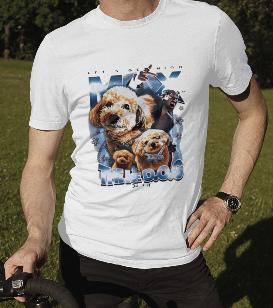 Max The Ice DOG Let's Get High NJPW Pro Wrestling Ambition T-Shirt