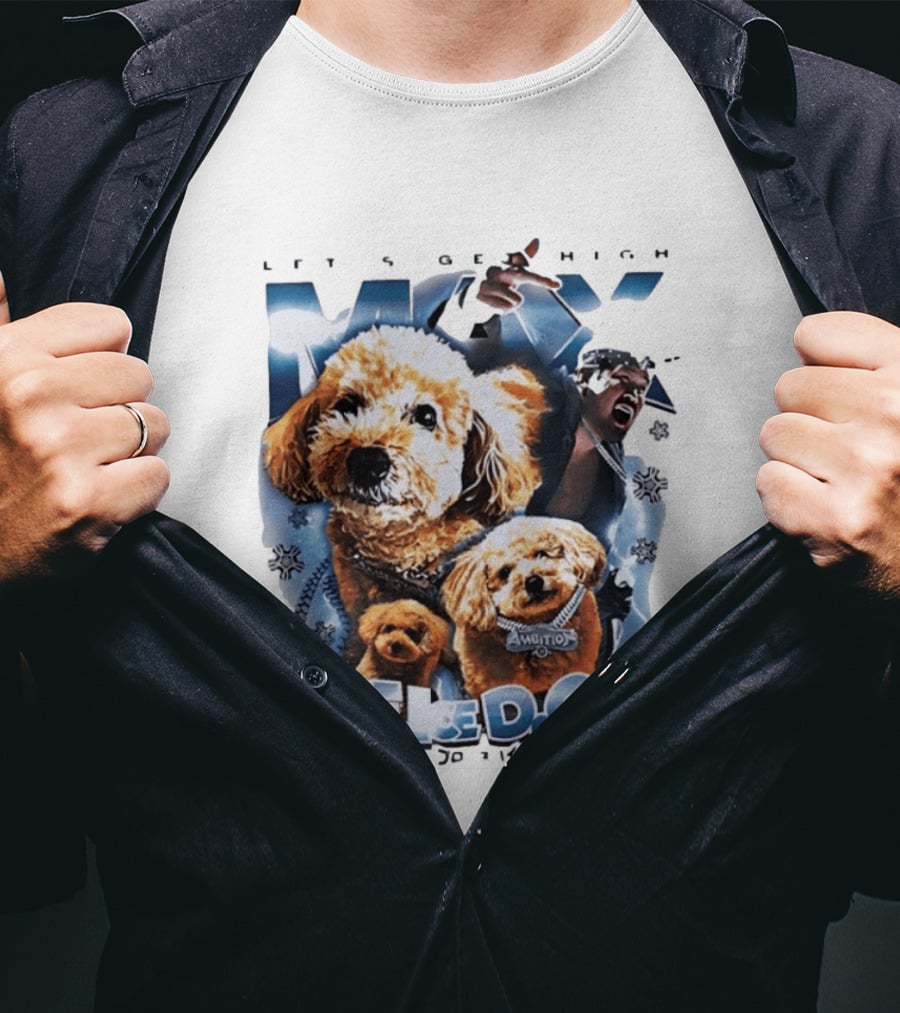 Max The Ice DOG Let's Get High NJPW Pro Wrestling Ambition T-Shirt