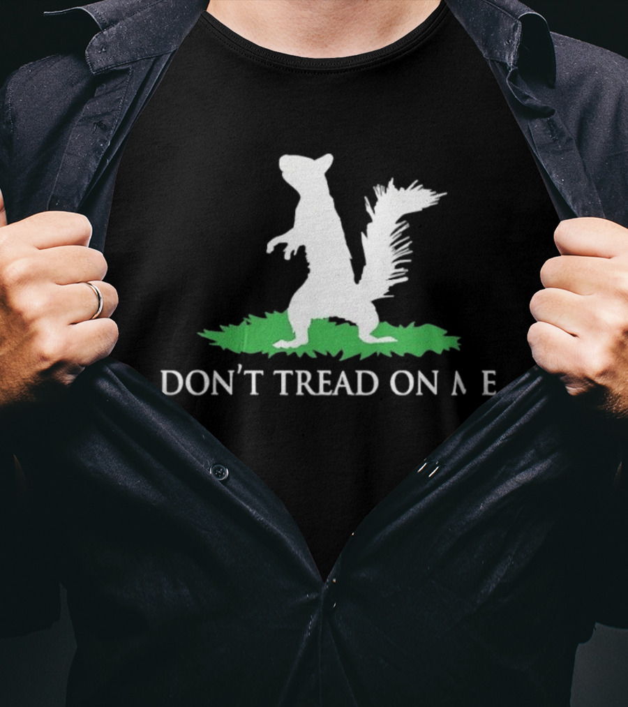 Don't Tread On Me Squirrel Gadsden Flag Missing Letter Puzzle T-Shirt