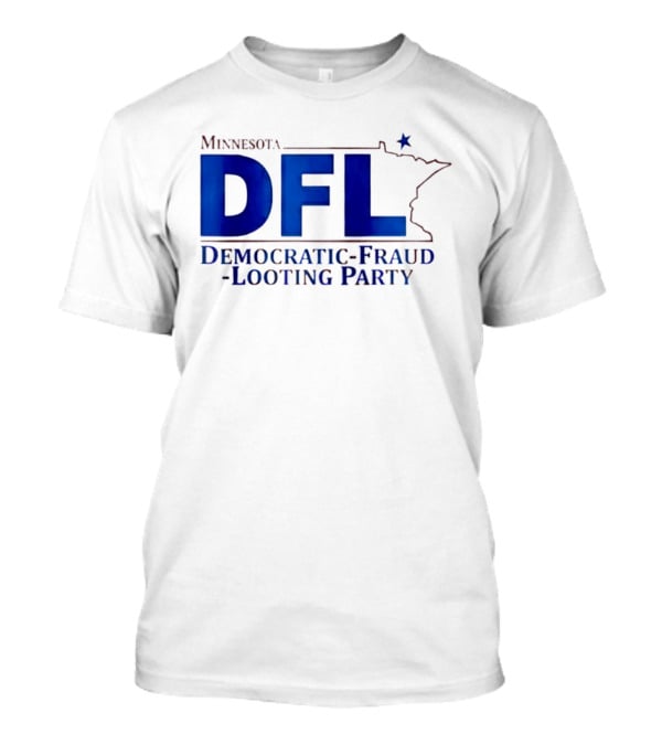 Minnesota DFL Democratic Fraud Looting Party Map Star T-Shirt