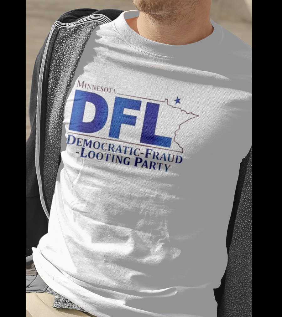 Minnesota DFL Democratic Fraud Looting Party Map Star T-Shirt