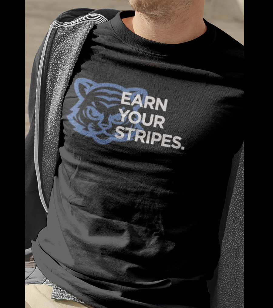 Detroit Tigers Earn Your Stripes MLB T-Shirt