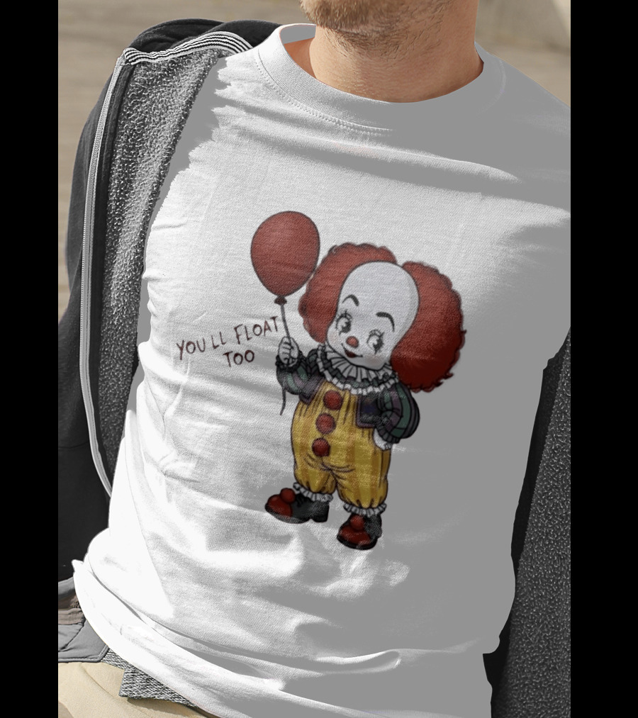 Pennywise Clown You'll Float Too Red Balloon T-Shirt
