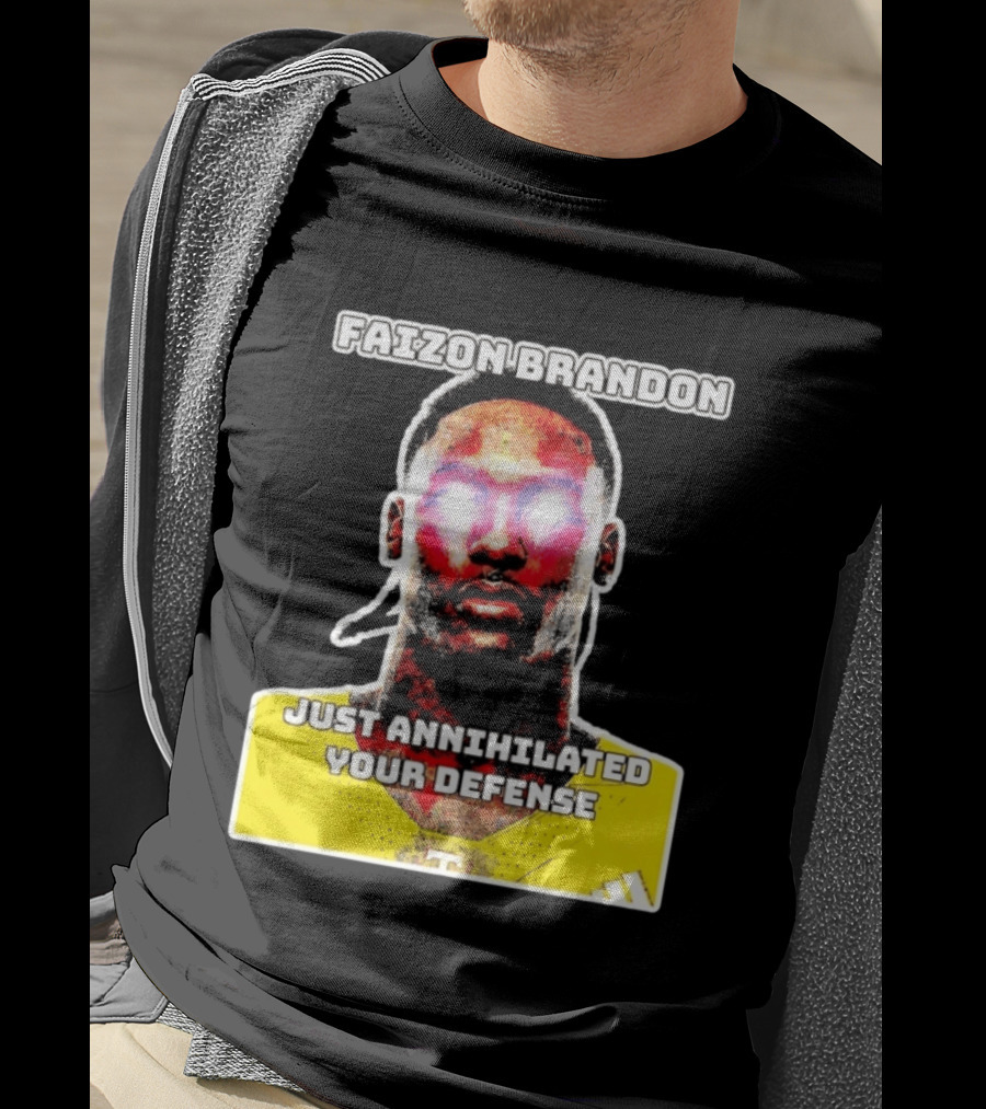 Faizon Brandon Just Annihilated Your Defense Glowing Eyes Football Player T-Shirt