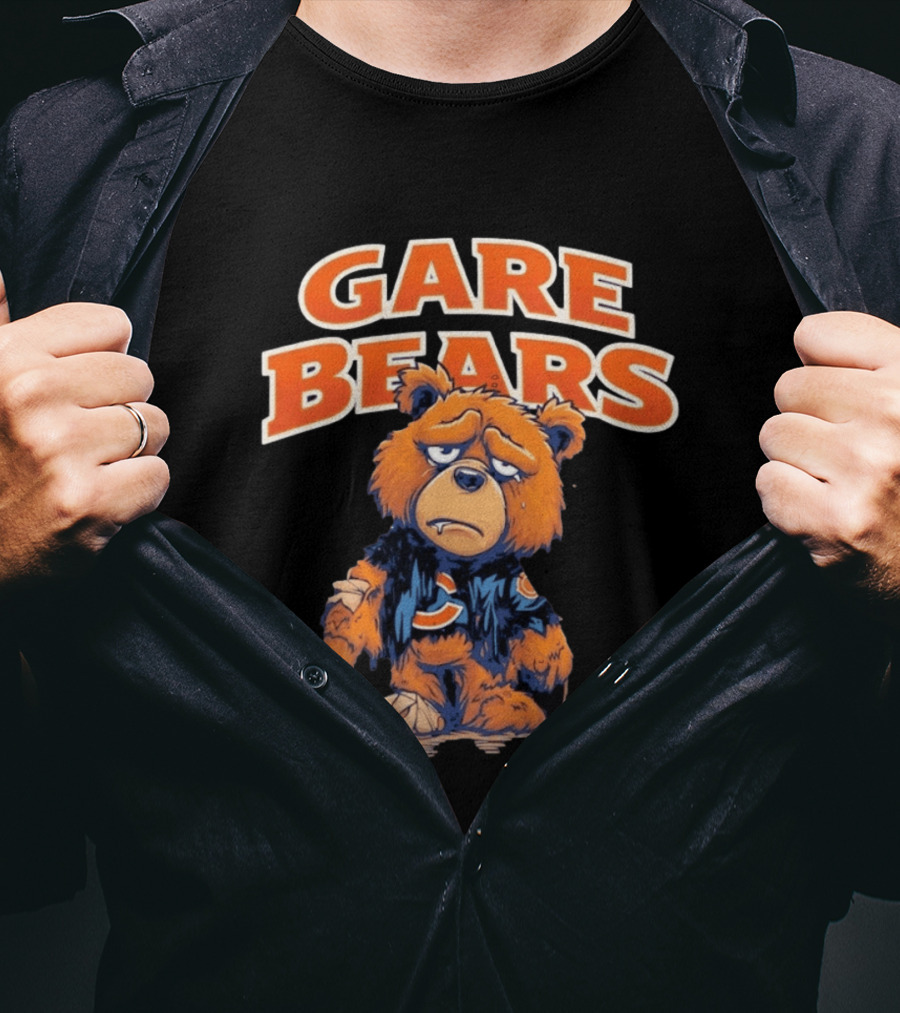 Gare Bears Sad Bear Chicago Bears Football T-Shirt