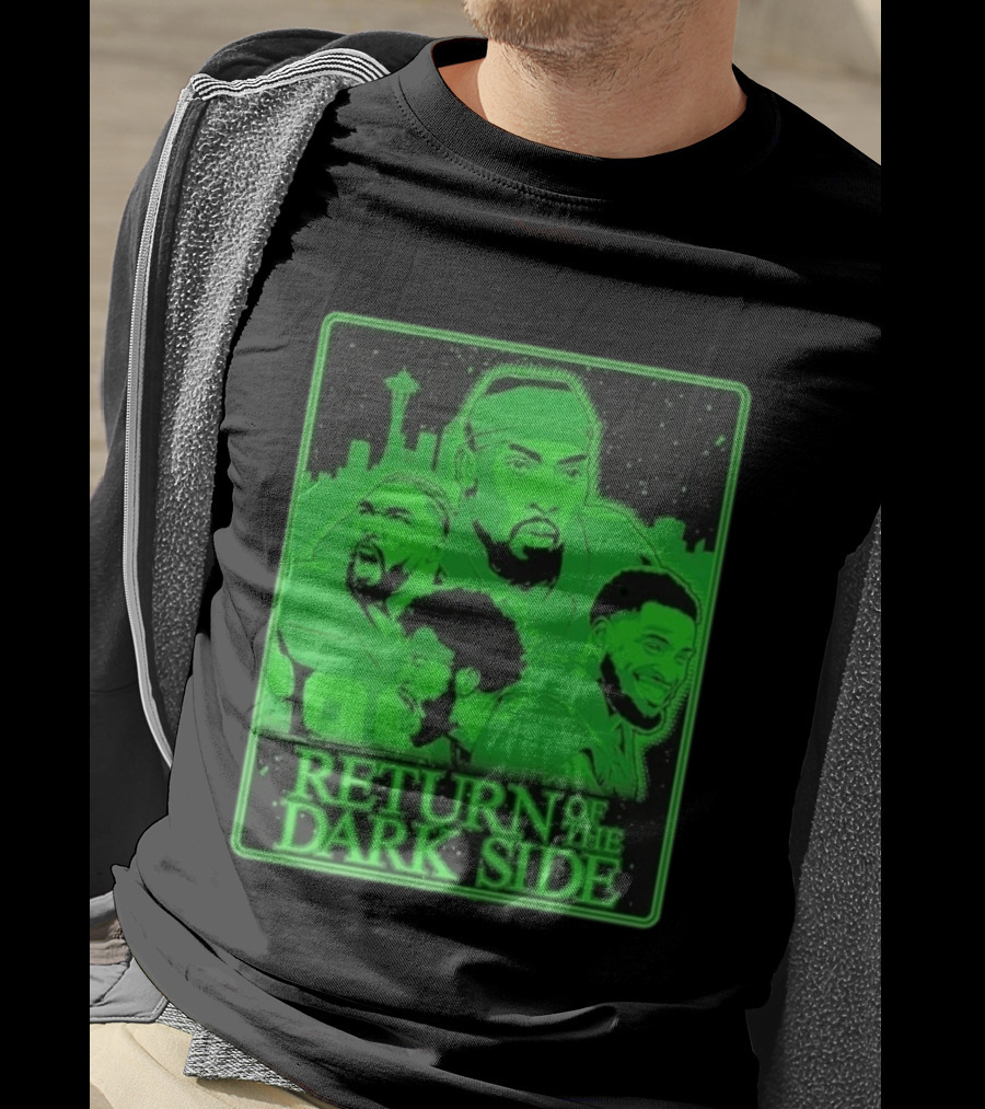 Seattle Seahawks Return Of The Dark Side Skyline Players Green Sports T-Shirt