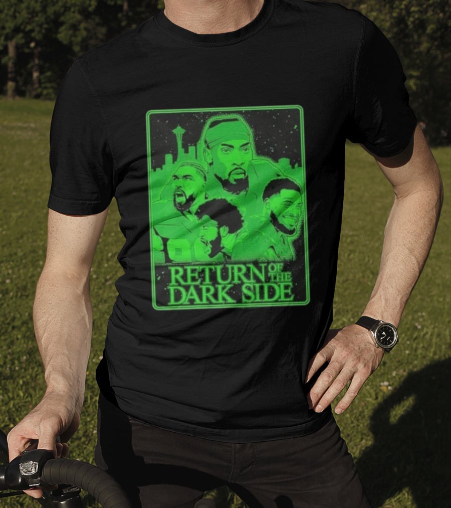 Seattle Seahawks Return Of The Dark Side Skyline Players Green Sports T-Shirt