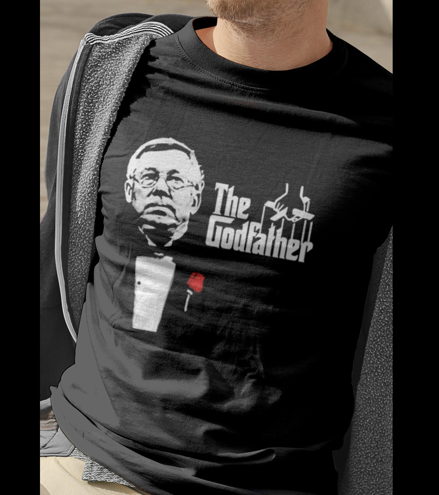 Sir Alex Ferguson The Godfather Tribute With Red Rose T-Shirt