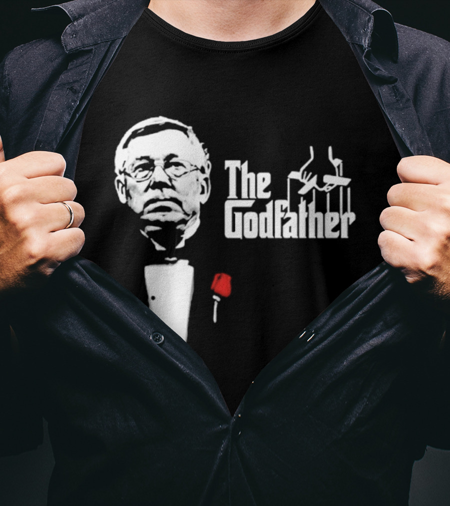 Sir Alex Ferguson The Godfather Tribute With Red Rose T-Shirt