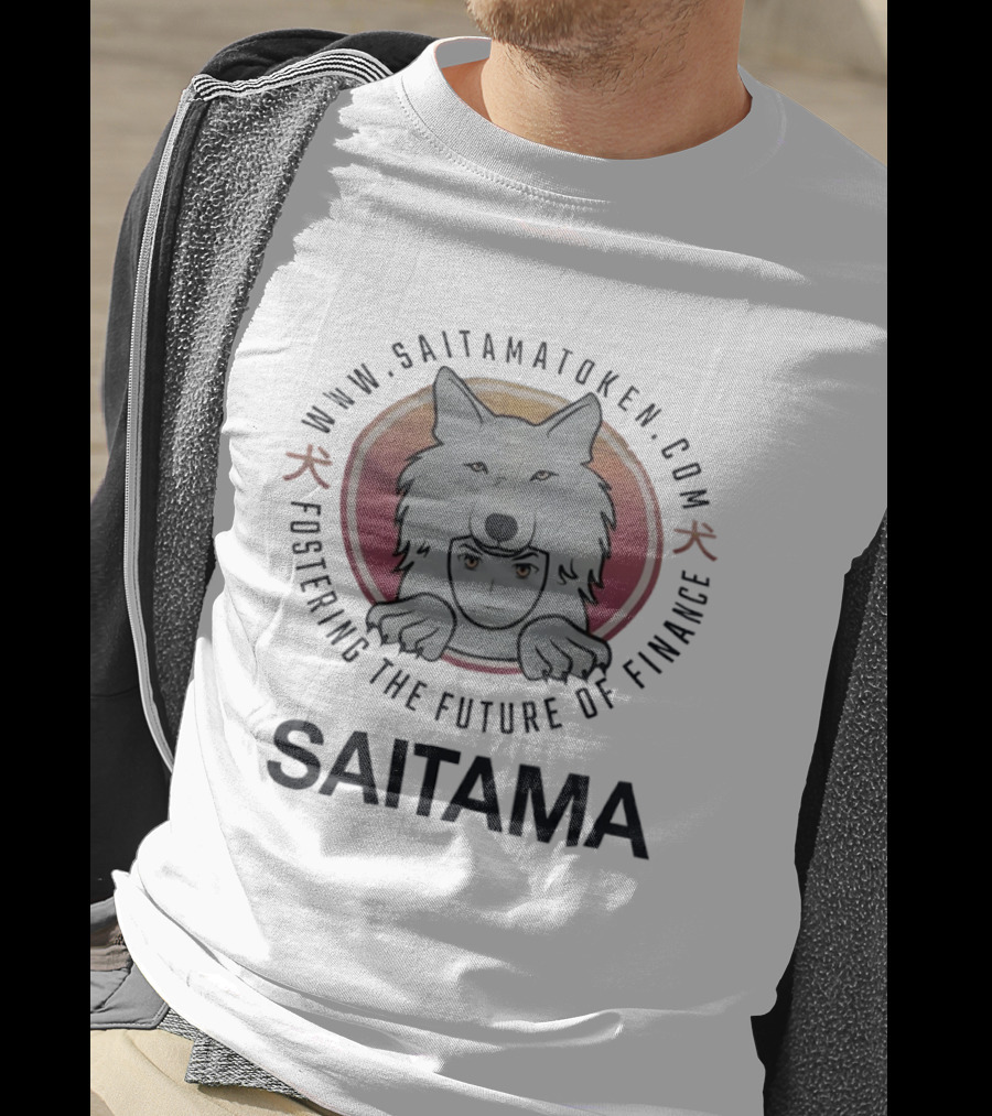 SaitamaToken Fostering The Future Of Finance Wolf Head T-Shirt
