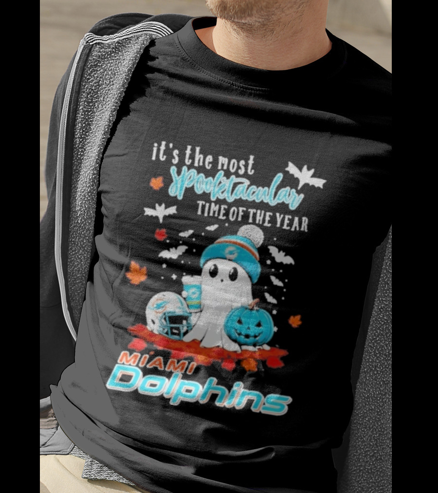 Miami Dolphins Halloween 2026 Most Spooktacular Time Of The Year T-Shirt
