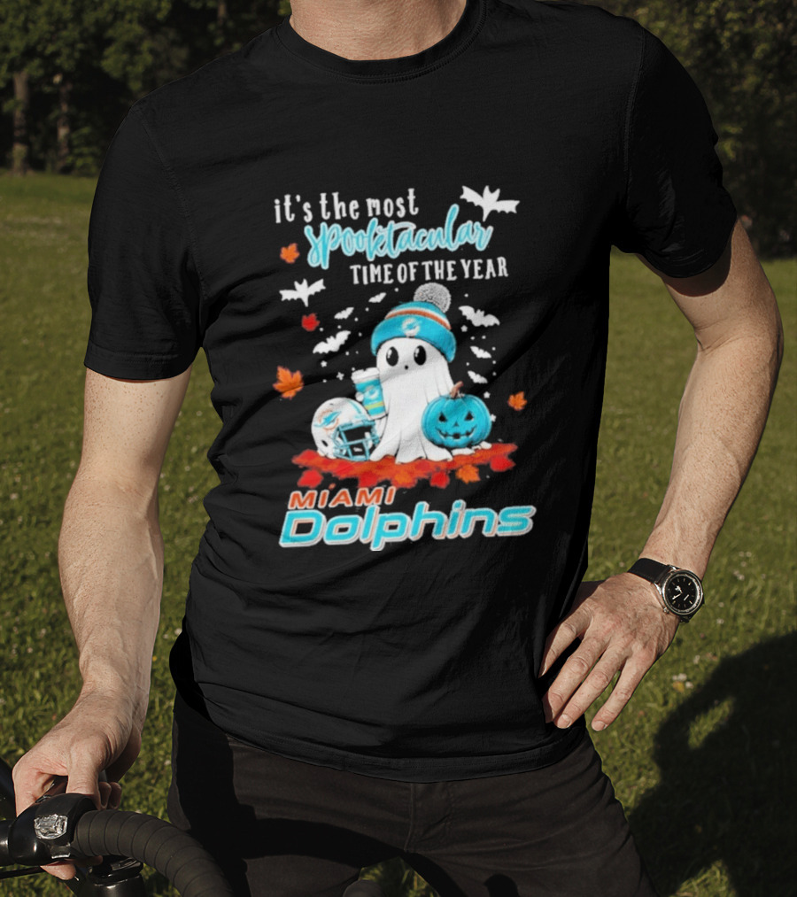 Miami Dolphins Halloween 2026 Most Spooktacular Time Of The Year T-Shirt