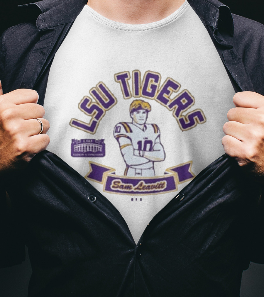 LSU Tigers Sam Leavitt ESPN College Gameday Football T-Shirt