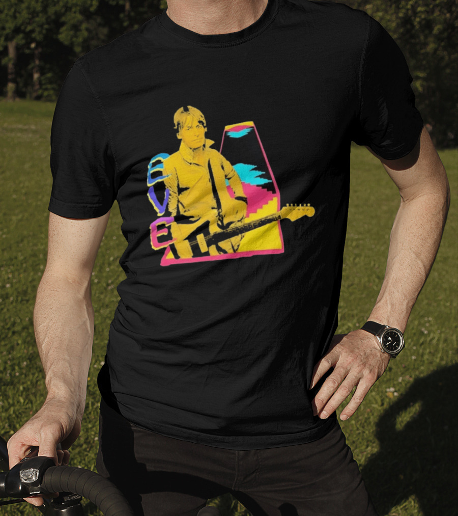 Steve Perry 80s Rock Vibes Retro Guitar T-Shirt