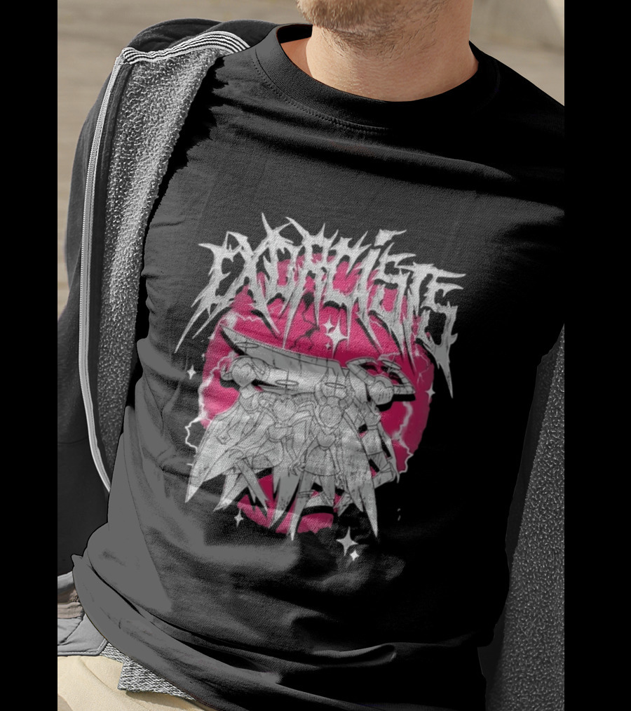 Exorcist Hazbin Hotel Metal Style Adam Lute T-Shirt