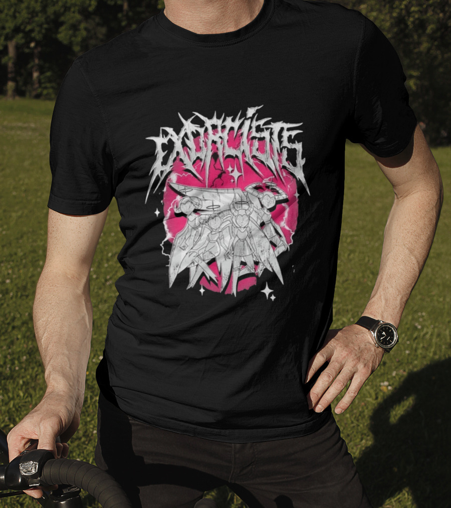 Exorcist Hazbin Hotel Metal Style Adam Lute T-Shirt