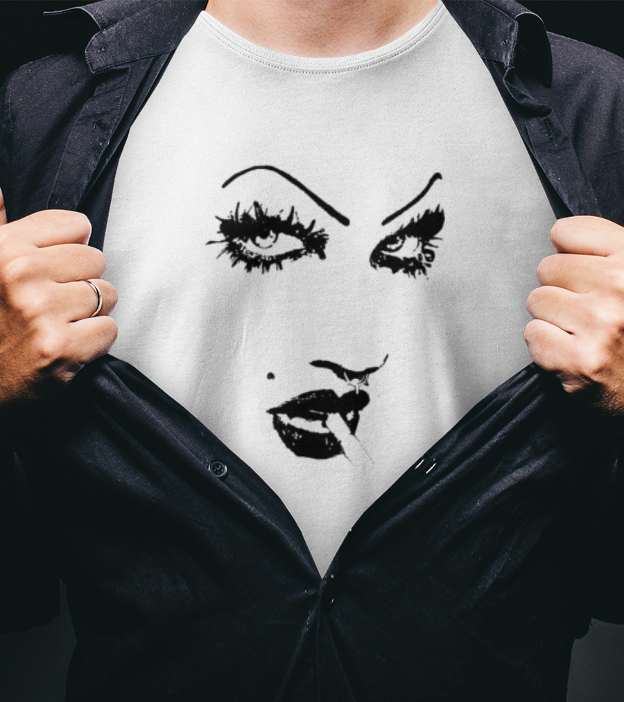6Arelyhuman Store Digital Dancer Bold Face Card T-Shirt