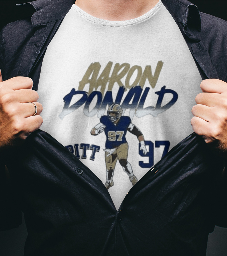 Aaron Donald 97 Pitt Panthers Football T-Shirt