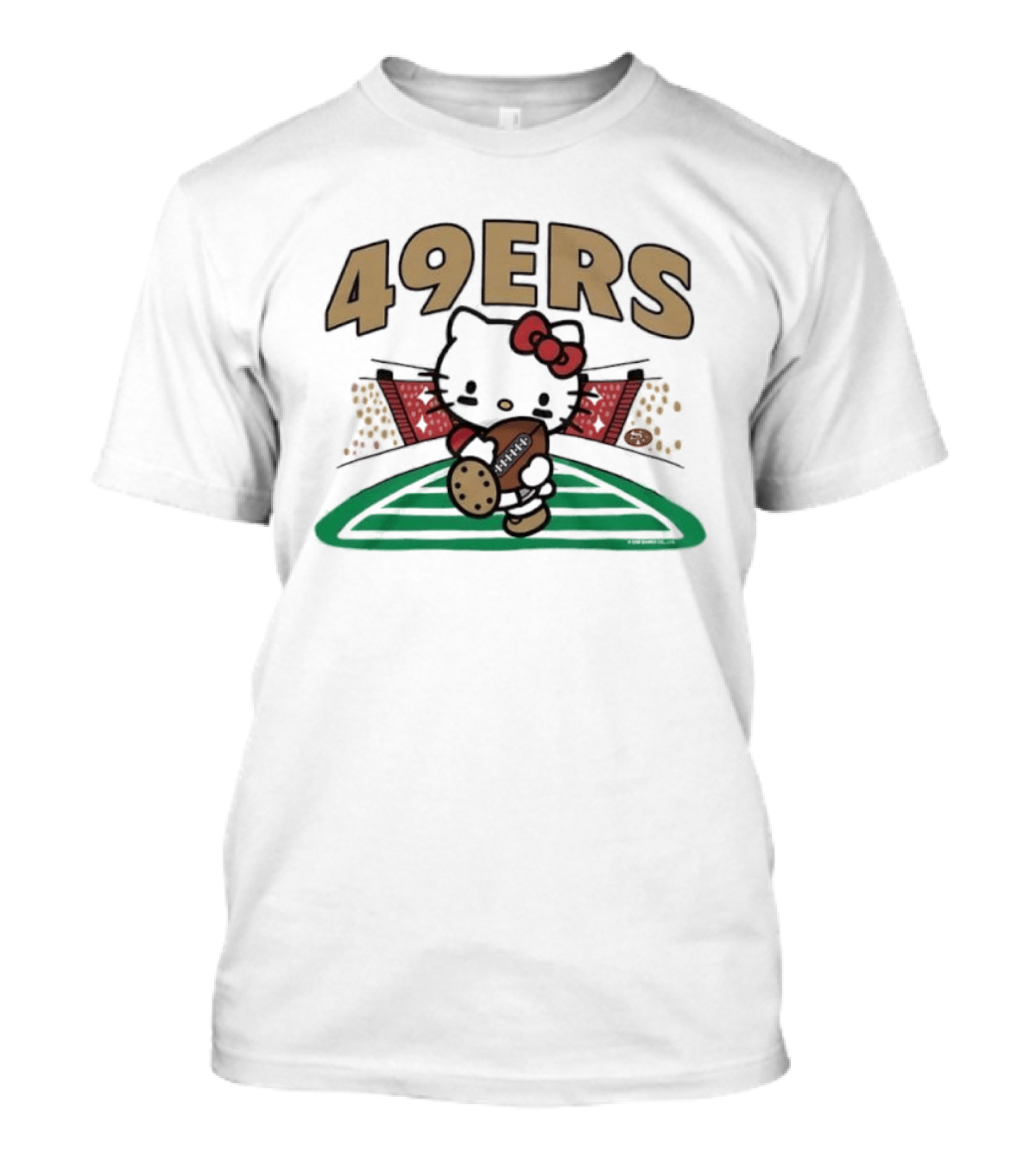 Hello Kitty 49ers Football San Francisco Fan Gear T-Shirt