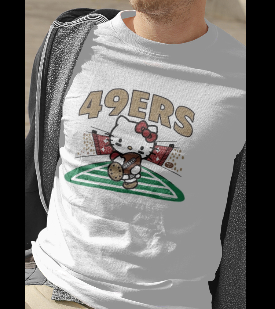 Hello Kitty 49ers Football San Francisco Fan Gear T-Shirt