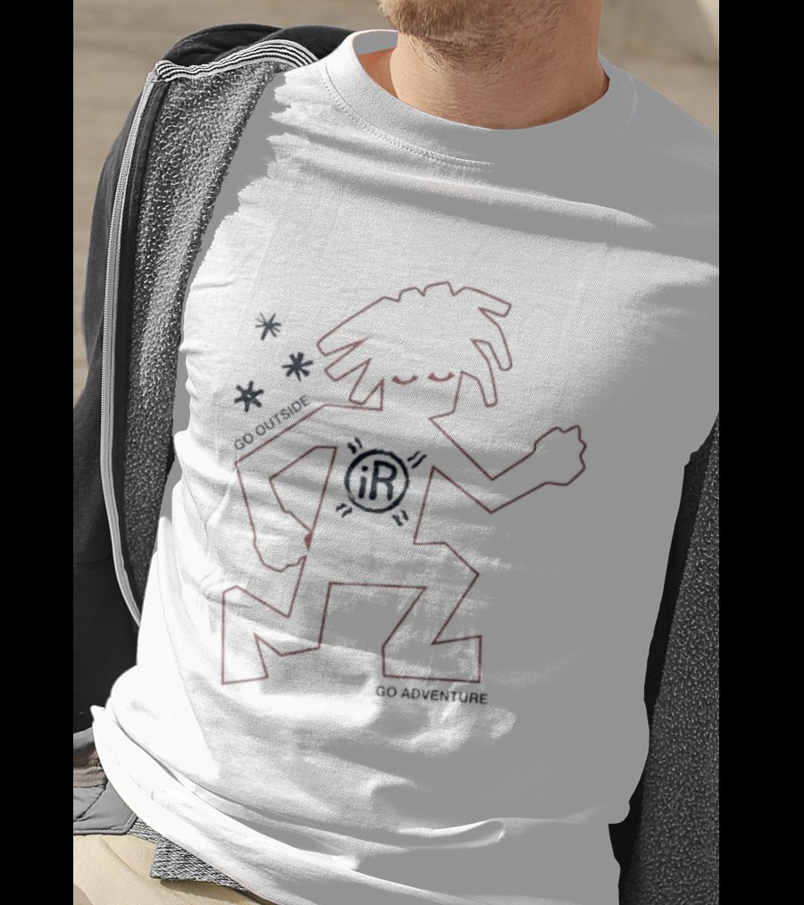 IR Go Outside And Go Adventure Outdoor Lifestyle Rugged Figure T-Shirt