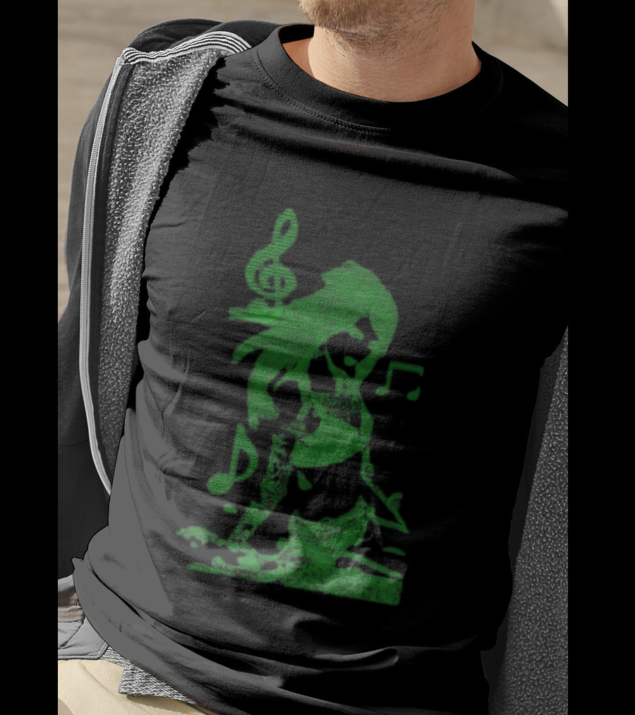 6Arelyhuman Store Digital Dancer Binary Musical Vibe T-Shirt