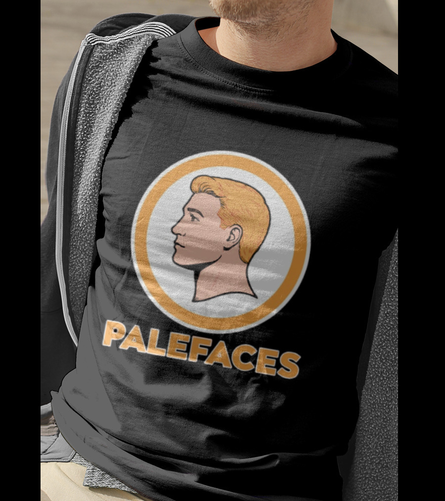 Caucasians Palefaces Orange Circle T-Shirt