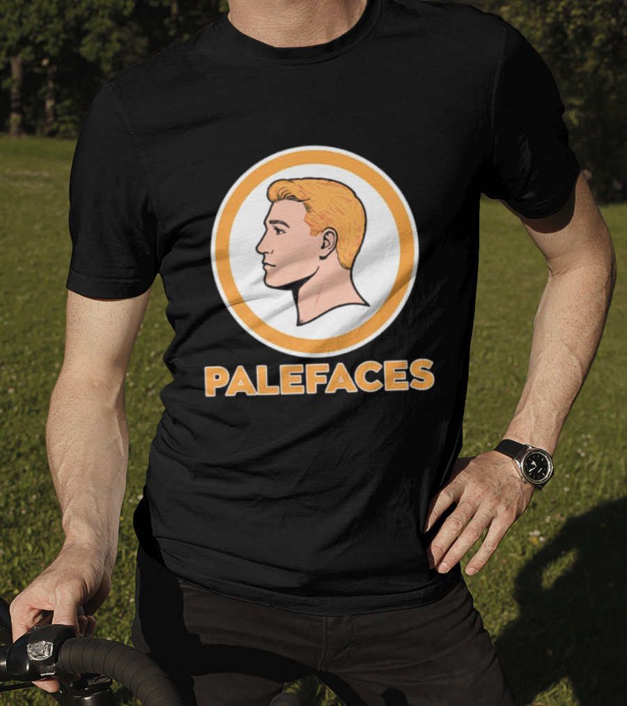 Caucasians Palefaces Orange Circle T-Shirt
