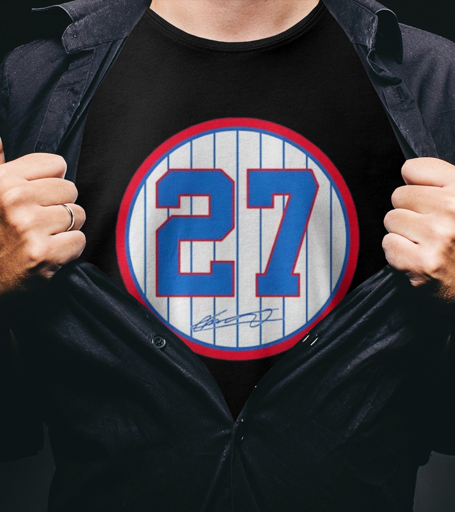 Vladimir Guerrero Number 27 Montreal Expos Team Signed Jersey Patch T-Shirt