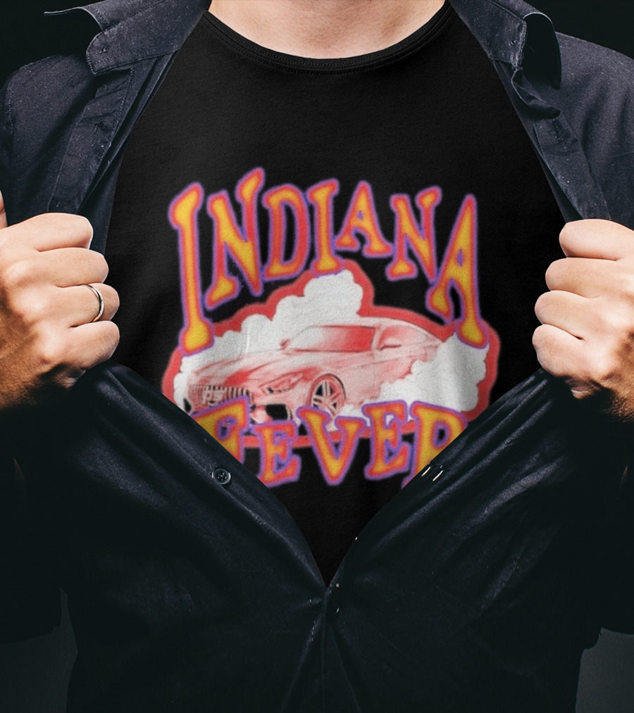 Indiana Fever Car Sketch Design WNBA Team Spirit T-Shirt
