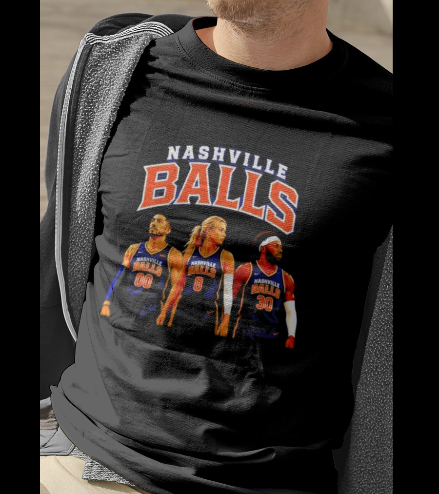Nashville Balls Basketball Team Jersey Sports 00 8 30 T-Shirt