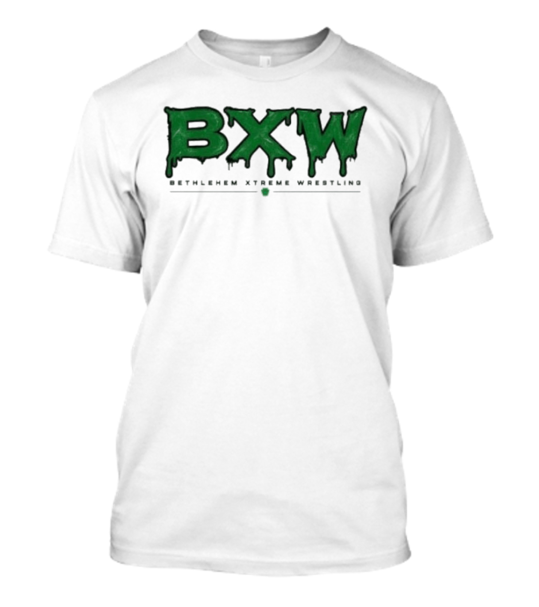 Bethlehem Xtreme Wrestling BXW Dripping Green Letters T-Shirt