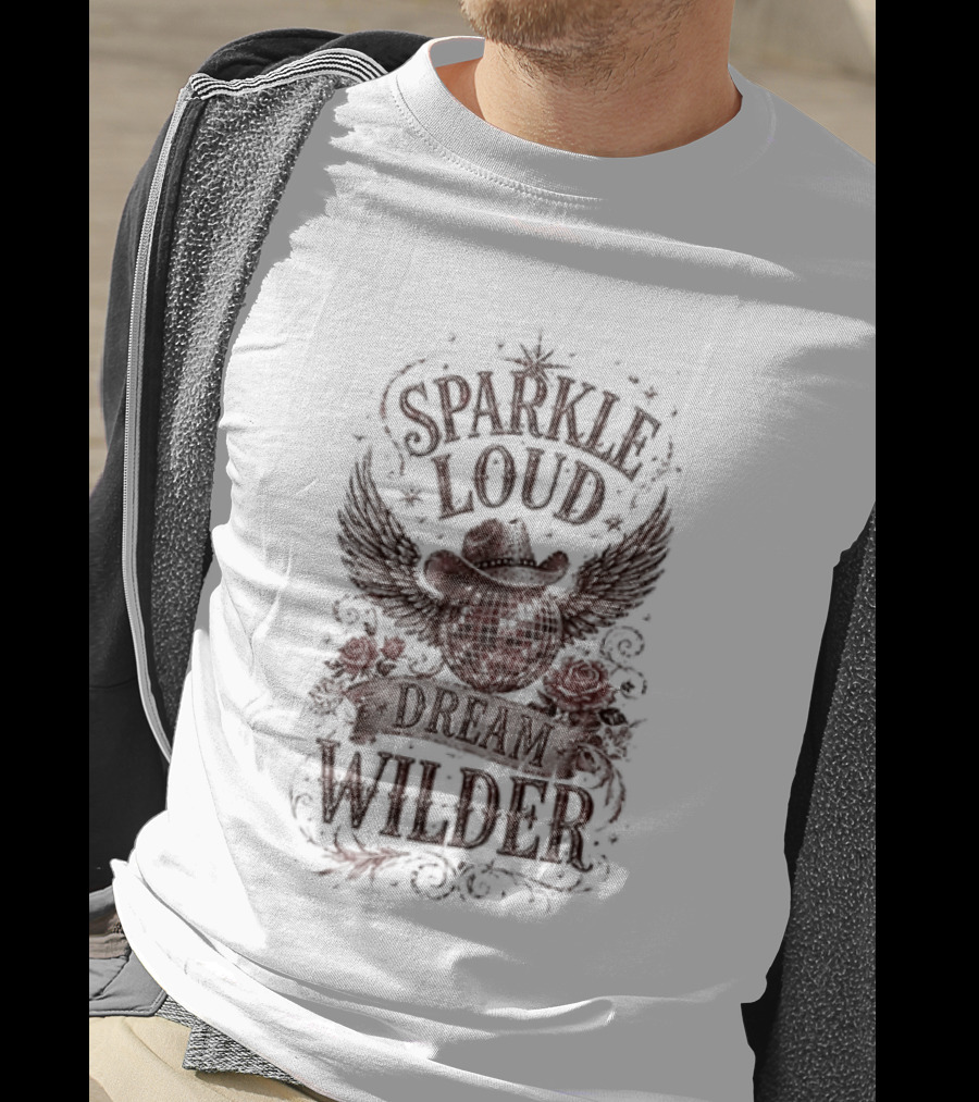 Dolly Parton Sparkle Loud Dream Wilder Vintage Western T-Shirt