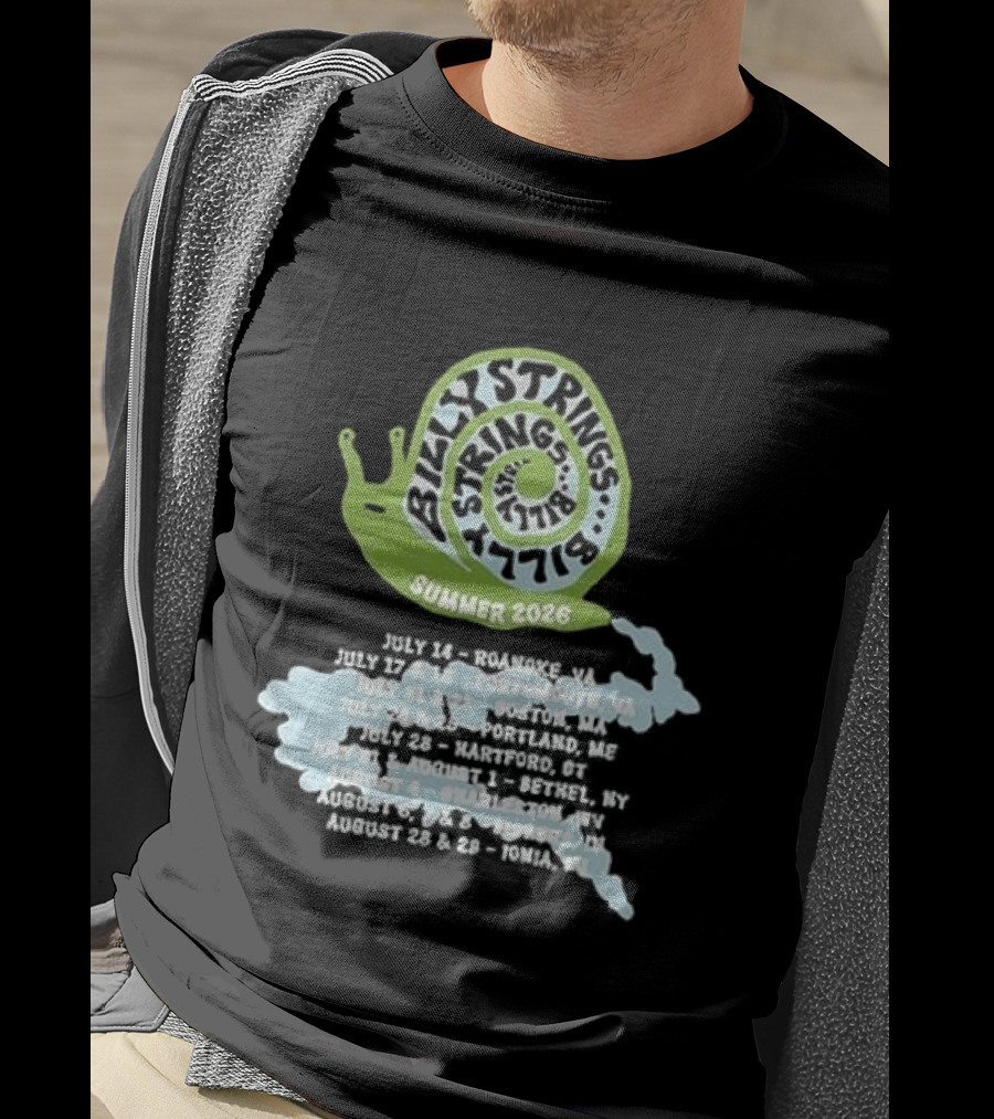 Billy Strings Summer 2026 Snail Tour Dates July August Schedule T-Shirt