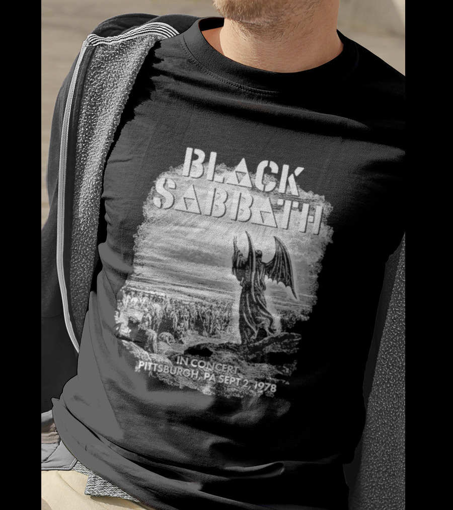 Black Sabbath In Concert Pittsburgh Pa Sept 2 1978 T-Shirt