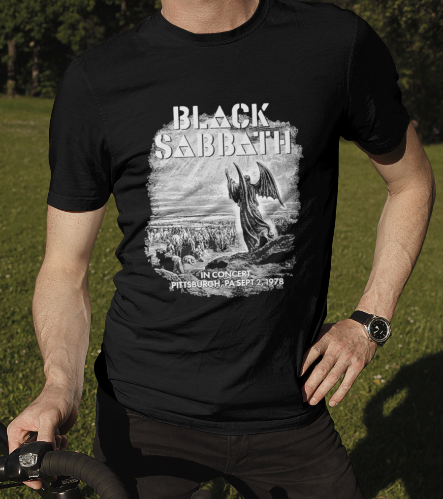 Black Sabbath In Concert Pittsburgh Pa Sept 2 1978 T-Shirt