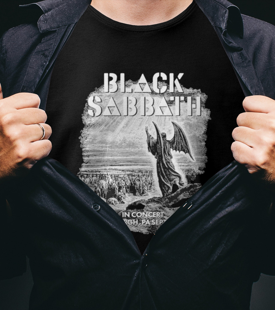 Black Sabbath In Concert Pittsburgh Pa Sept 2 1978 T-Shirt