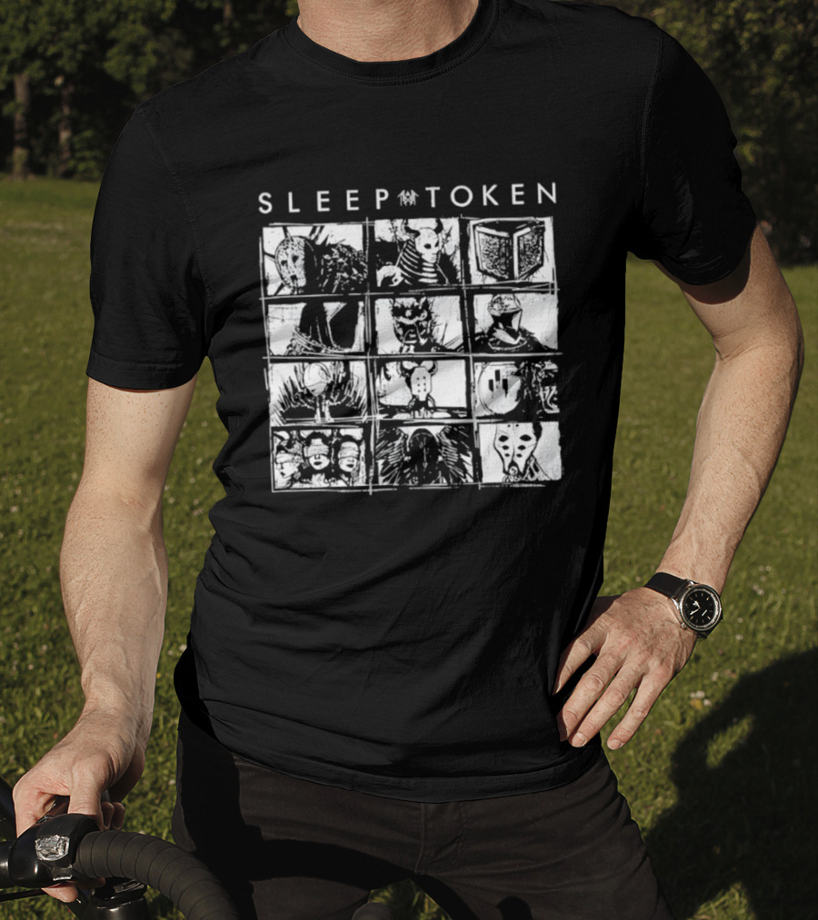 Sleep Token Band Grid Metal Music T-Shirt