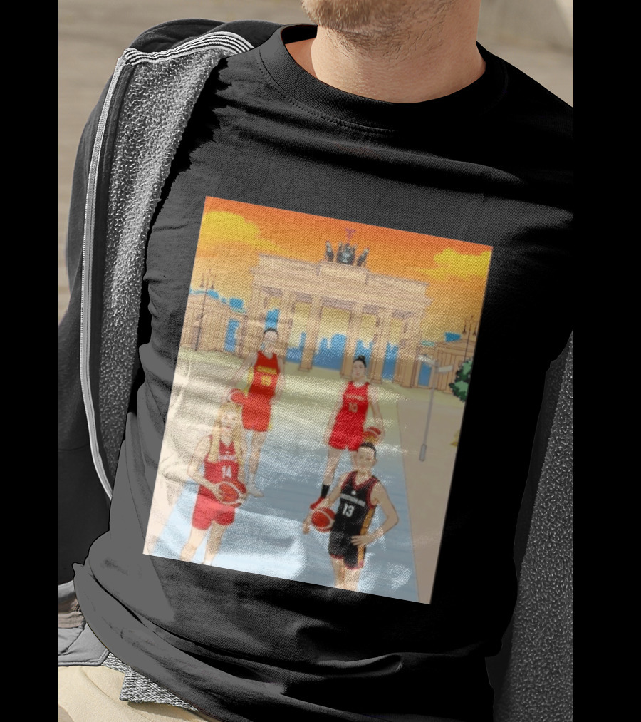 China 15 Espana 10 Hungary 14 Deutschland 13 Basketball Players Berlin T-Shirt
