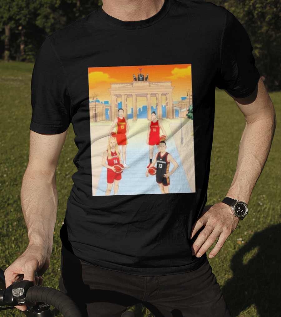 China 15 Espana 10 Hungary 14 Deutschland 13 Basketball Players Berlin T-Shirt