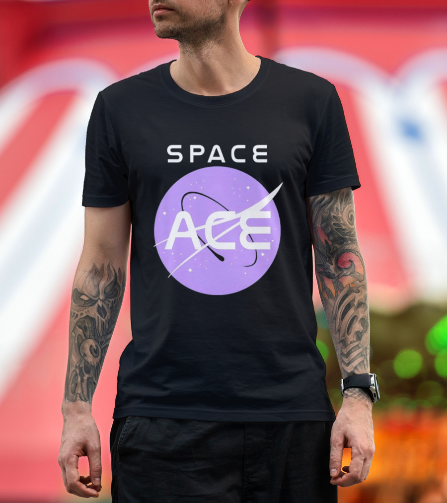Space Ace NASA Astronomy Galaxy Iconic Insignia T-Shirt
