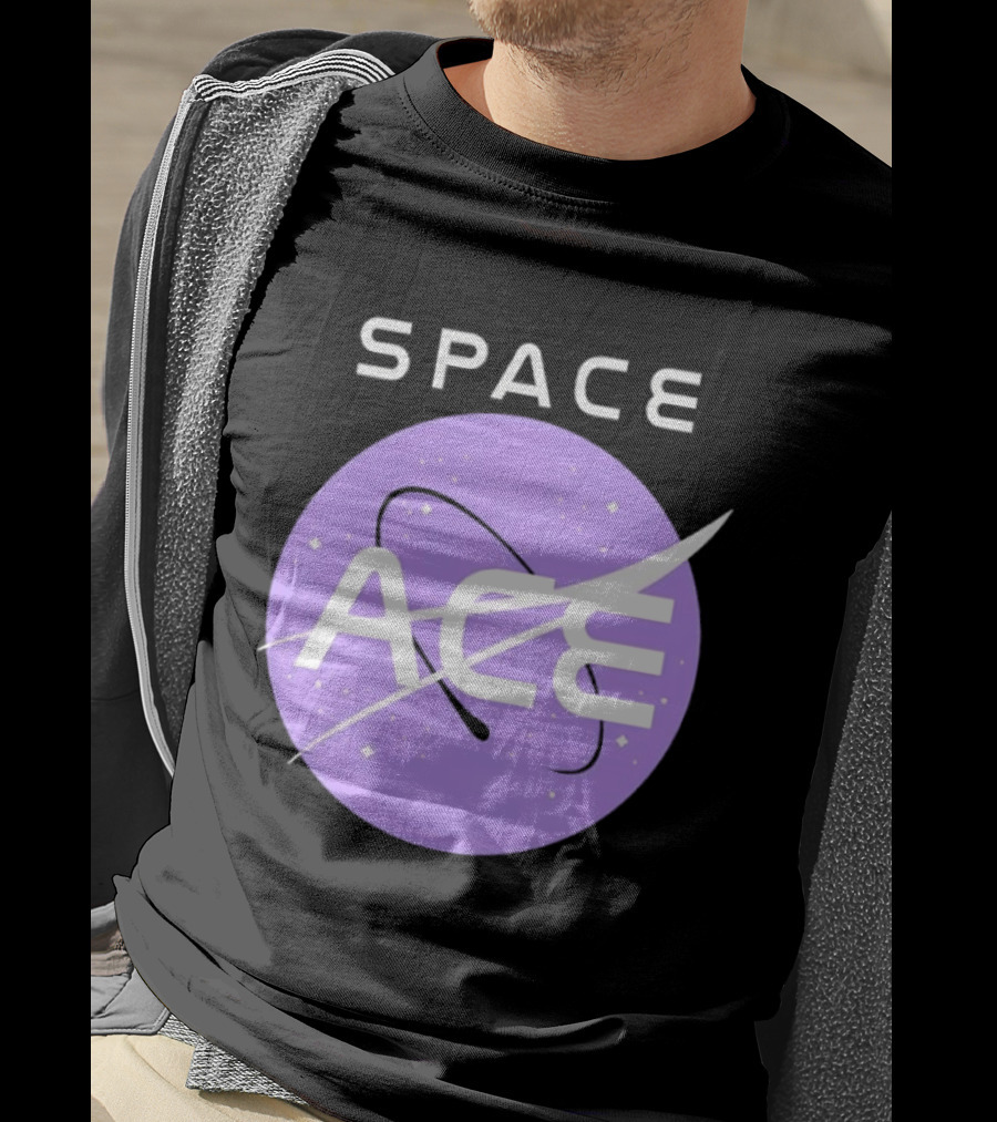 Space Ace NASA Astronomy Galaxy Iconic Insignia T-Shirt