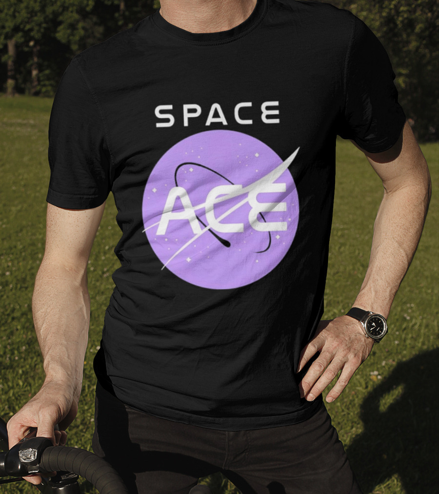 Space Ace NASA Astronomy Galaxy Iconic Insignia T-Shirt