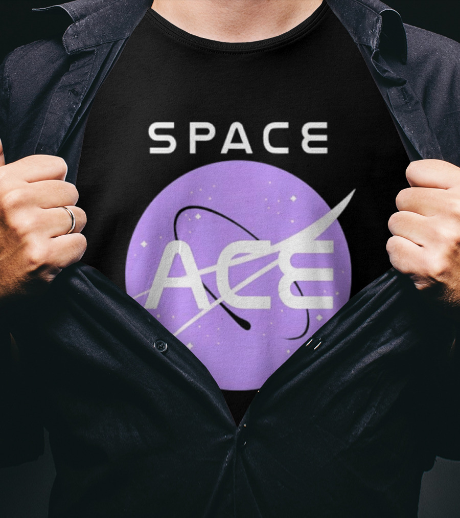 Space Ace NASA Astronomy Galaxy Iconic Insignia T-Shirt