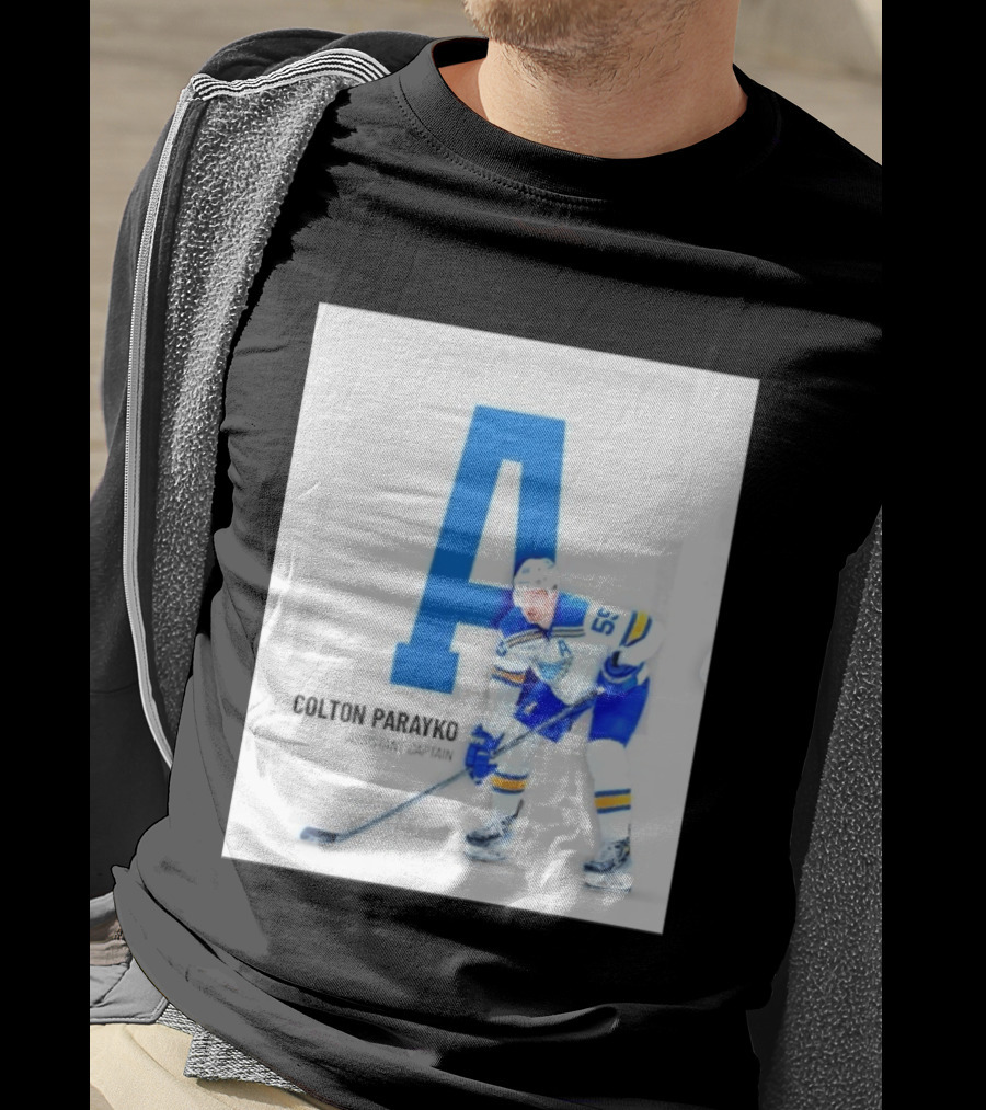 Colton Parayko St Louis Blues Assistant Captain No 55 Hockey Player T-Shirt