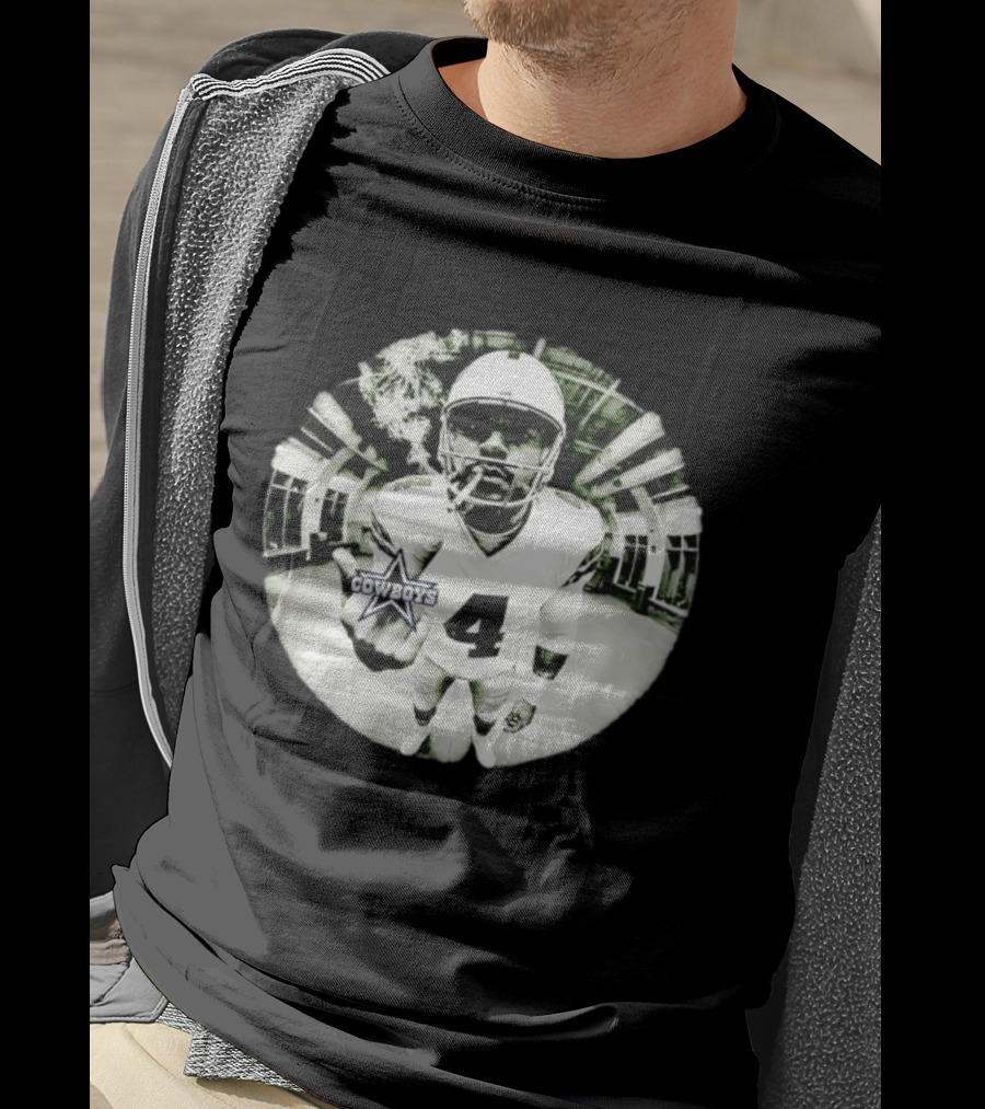 Dak Prescott Cowboys Number 4 Smoking وسط البنية التحتية T-Shirt